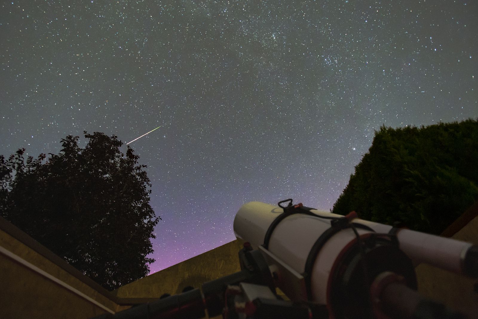 Perseida és sarki fény