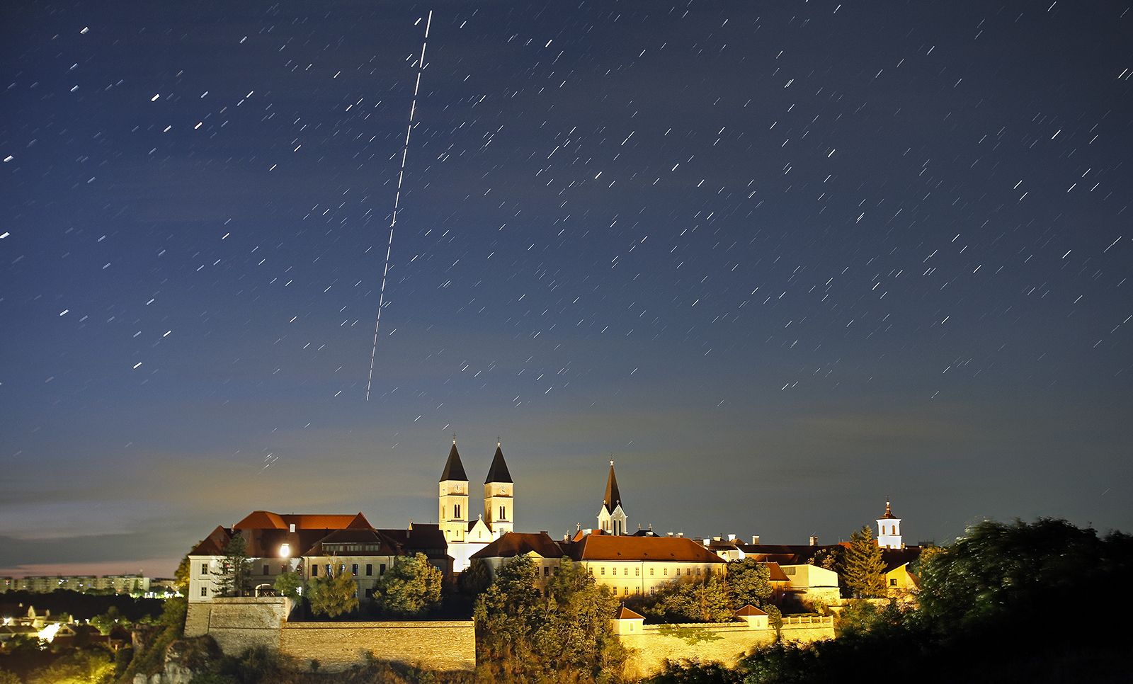 Kapu Tibor az ISS-en Veszprém felett