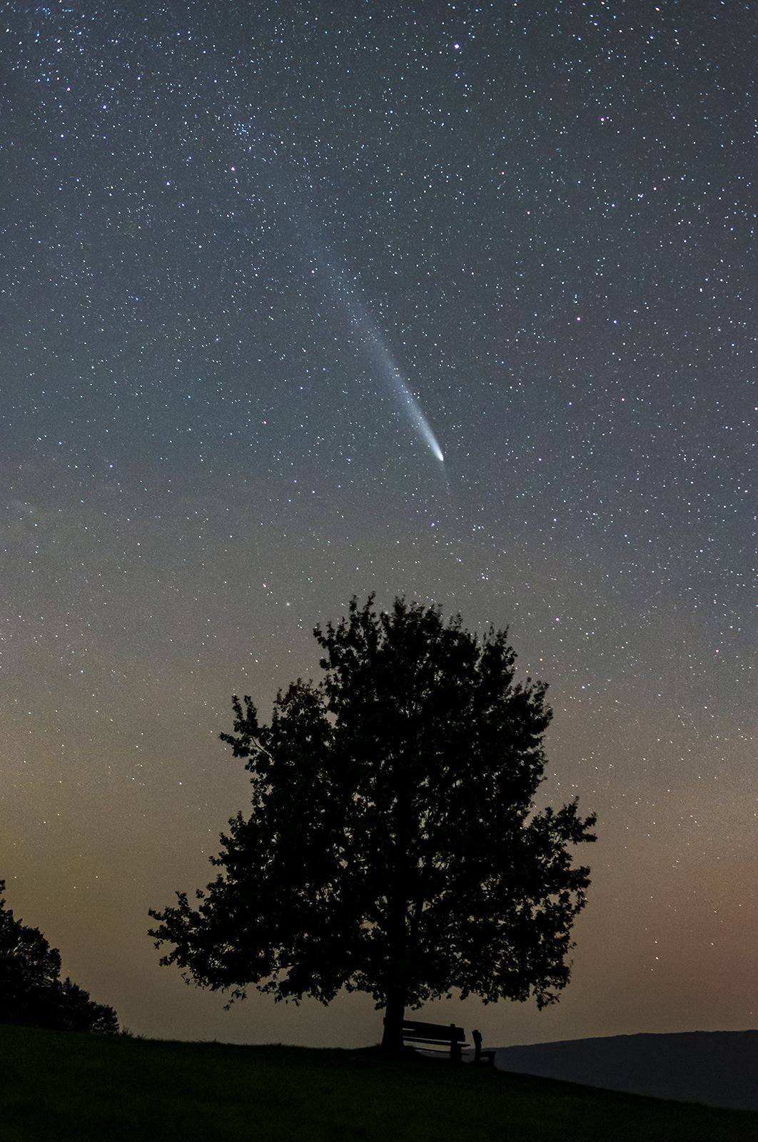 C/2023 A3 (Tsuchinshan-ATLAS) a Bakonyban